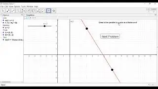 Class-103: Assessment :  Draw a line parallel to y axis at a distance of a units using GeoGebra