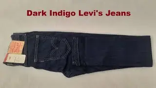 Dark Indigo Levi's Jeans unboxing & review