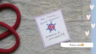 Karthigai Deepam Kolam Theme Card Making ✨ | Easy Greeting Card | Design 4 @MRMOONHandmadeCrafts 