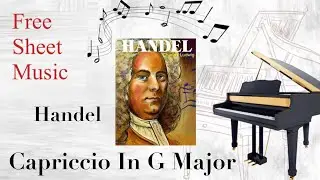 HANDEL - Capriccio In G Major | Piano Tutorial | Sheet Music #SheetMusicBox