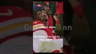 Jones reaction to Pitre hit!! Gahhhh Damnn #pitre #patrickmahomes #gameplay #texas #edits