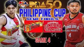 PBA LIVE 🔴SAN MIGUEL BEERMEN vs BARANGAY GINEBRA | GAME 4 -SEMI FINALS | Philippine Cup 2025