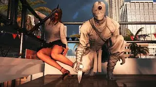 Hitman 3 White Ninja Throwing Axe Kill Everyone Real Yacht