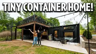 40ft Container Tiny Home with Rooftop Deck!