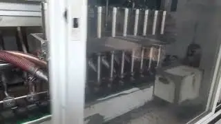 Automatic ten head pickle filling line servo with air jet cleaning six head oil dozer servo