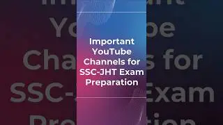 Important Youtube Channels for SSC-JHT Exam Preparation #ssc #sscjht #translator #shorts #viral