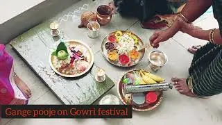 Gange pooje on festival #gangapooja