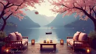 Relaxing at the cherry blossom dream lake to start the weekend 🌸🎵#cherryblossom #relaxingambience 