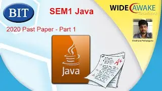 SEM1 Java - 2020 Past Paper Part 1 (IT1406 – Introduction to Programming)