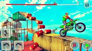 Tricky Bike Crazy Rider Game Video - Bike Stunt Tricky Master Android Gameplay
