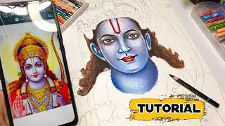Shree Ram Drawing 🚩😍 | Ram ji oil pastel colour, step by step Oil pastel colour #viral #ramdrawing
