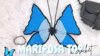 Crop Top Mariposa a Crochet Para Vibrar Alto🦋 -✨Merry