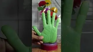 Hand Candles Modeling | #shorts #diy #candle #shortsvideo