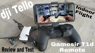 dji Tello Remote Control (Gamesir T1d). Review and Test Flight