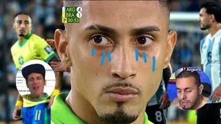 LOS MEJORES MEMES/REACCIONES DE ARGENTINA 4 BRASIL 1