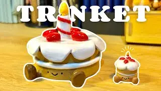 I Made a Jellycat Birthday Cake Trinket Box using Air Dry Clay | Cozy Sculpting Process