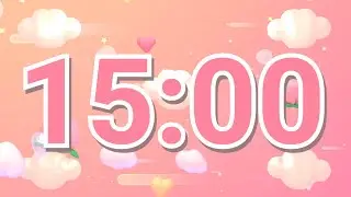 15 Minute Calm Timer | Soft Ambient Music | Relaxed Focus Countdown