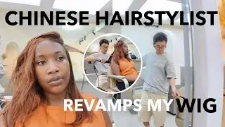 CHINESE HAIRSTYLIST REVAMPS MY 14”Inch Vietnamese Bob WIG He said My Hair Scared him!