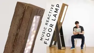 250 POUND Reclaimed Beam Lamp || Music-Reactive LEDs || DIY Woodworking & Metalworking