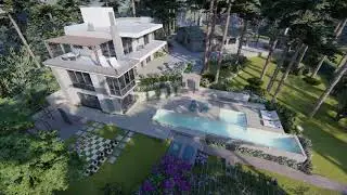 Amazing villa in the forest. Project visualization | Grekodom
