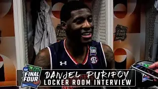Danjel Purifoy locker room interview at Final Four