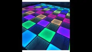 PEDANA LUMINOSA DANCE FLOOR MAGNETICA LED RGB 3in1 50X50