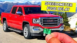 GMC SIERRA GAUGES SPEEDOMETER FUSE RELAY LOCATION REPLACEMENT 2014 2015 2016 2017 2018 2019