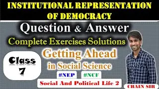 Class 7 Social And Political Life Unit 2 Institutional Representation of Democracy Question Answer