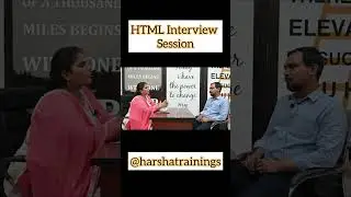HTML Interview Questions and Answers that you should know | Part 04 | #html #harshatrainings