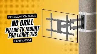 How to Install Pillar TV Mount for Large TVs CLMTVA1064 | CondoMounts