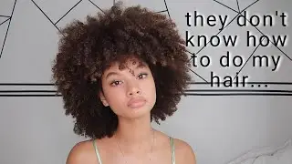 the reality of having natural hair as a model