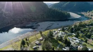 Kimball Creek Bend RV Resort  Rogue River Aerial 1080p