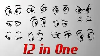 How to Draw Cartoon Eyes with Expressions | YZArts
