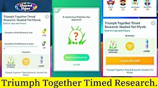 Triumph Together Timed Research: Studied Yet Mystic Rewards in Pokemon Go | #Shorts #Pokemongo