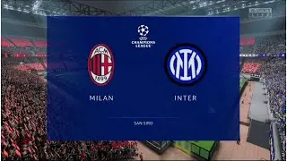 AC Milan v Inter Milan | Champions League Semifinals | Milan Derby | FIFA 23 (Playstation 5)