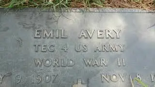 Actor Emil Avery Grave Forest Lawn Hollywood Hills Los Angeles California USA September 1, 2023