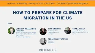 How to prepare for climate migration in the US