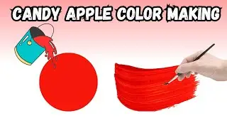 How To Make Candy Apple Red Color | What Color Mixing To Make Candy Apple Red | Acrylic Color Mixing