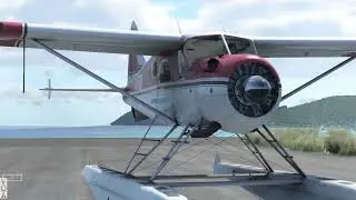 SoulMade DHC-2 Xplane12 Mod - Startup, and Engine Smoke Demo