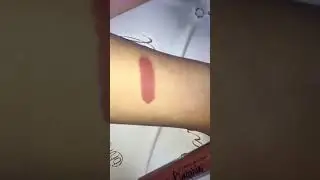 Nyx lingerie liquid lipstick in color 'SEDUCTION' swatch