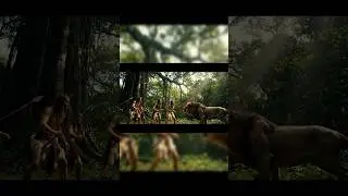 Wild Humans vs Lion &ndash; 8-Second Realistic Jungle Action #shorts