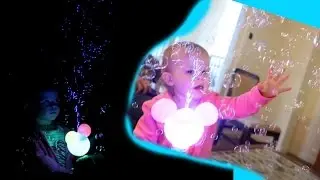 DISNEY BUBBLE BLOWER MEGA DANCE PARTY!