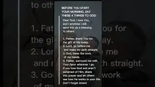 Don't skip this morning prayer jesus #daily prayer #christian #shorts