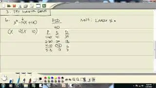 College Algebra - Factoring Review