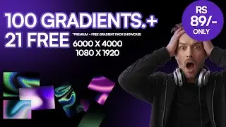 121 Stunning Gradients for Designers | 21 Free + 100 Premium Gradient Pack Showcase