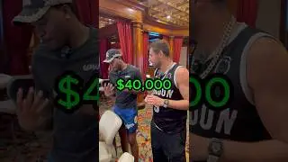 FLY A FAN $10K Baccarat FLIP! #casino #gambling #shorts
