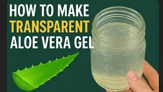How to Make Thick and Transparent Aloe Vera Gel at Home|| Store for 4 to 6 Months||DIY Aloe Vera Gel