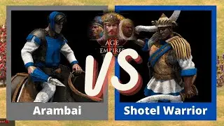 Arambai VS Shotel Warrior (Burmese VS Ethiopians) - Age of Empires 2: Definitive Edition