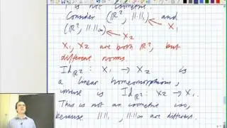 Lecture 19a: Functional Analysis - Isomorphisms of normed spaces
