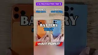 🍎⚡🔋iPhone 17 Pro Max Vs Samsung Galaxy S25 Ultra - Real Battery Test 🎉🔋!!